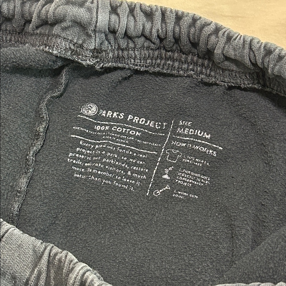 Parks Project Joggers. Size Medium. Navy. 30” inseam. - Picture 3 of 4